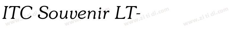 ITC Souvenir LT字体转换